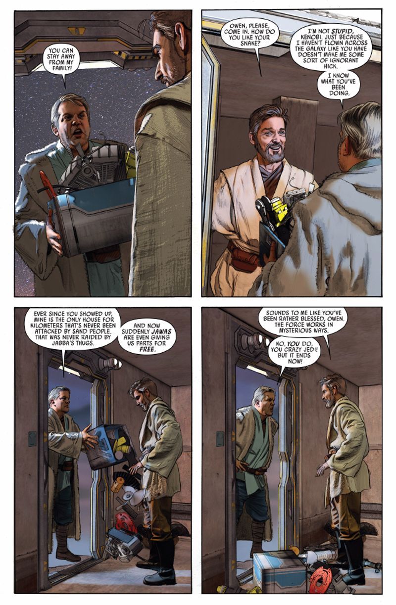Illustration for article titled This Week's Star Wars Comic Reveals Why Uncle Owen Hated Obi-Wan Kenobi